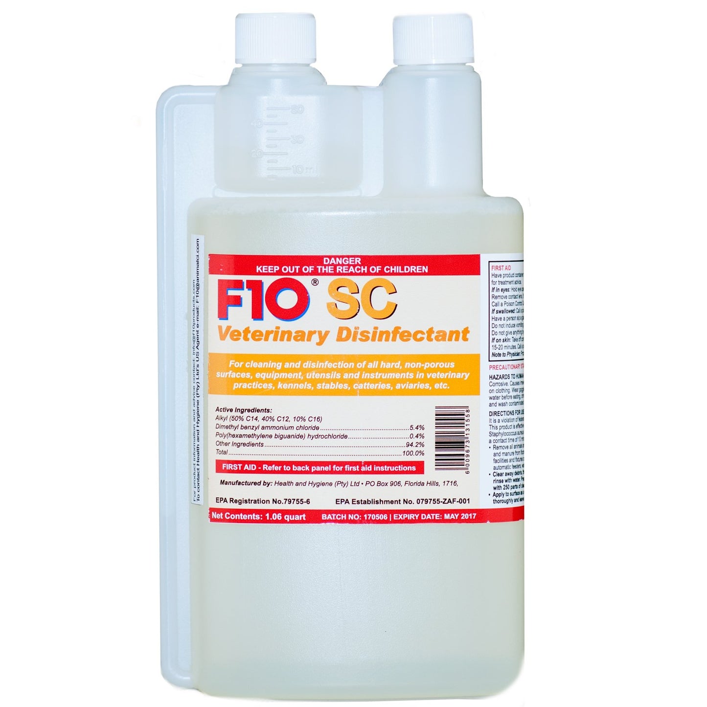F10 SC Super Concentrate Veterinary Disinfectant (200ML/1L/5L)