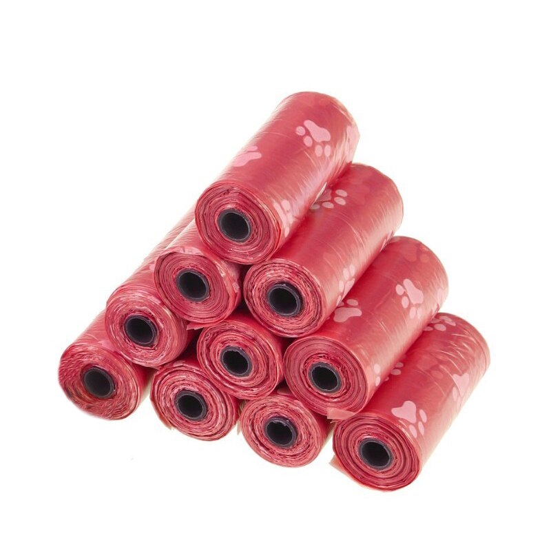 Dog Poop Bags with free bone dispenser (min 50 Rolls, bag size 22cmX28cm for small dogs)