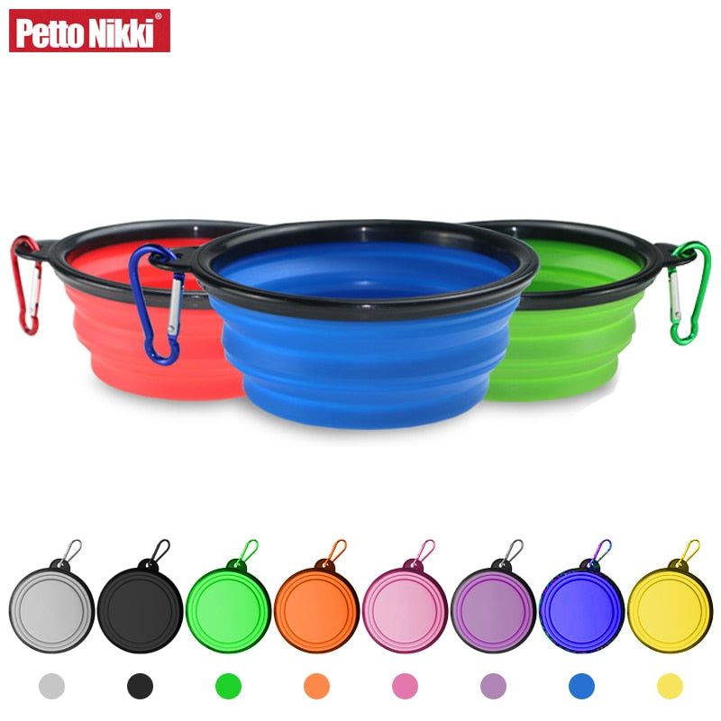 Collapsible Silicone Dog Travel Bowl, 350ml