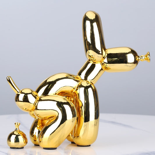 Dog Pooping Balloon Art Sculpture