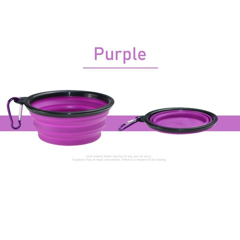 Collapsible Silicone Dog Travel Bowl, 350ml