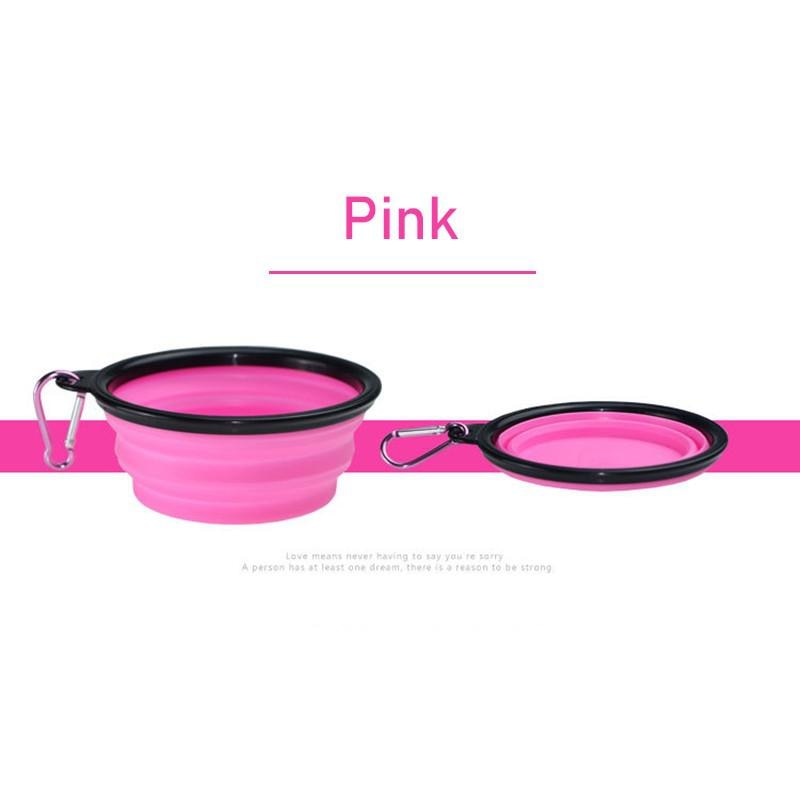 Collapsible Silicone Dog Travel Bowl, 350ml