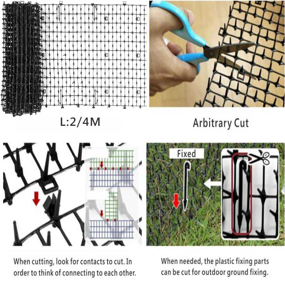 Black/White Pet Deterrent Mat (0.5M/1M/2M/3M/4M/6M X 29cm)