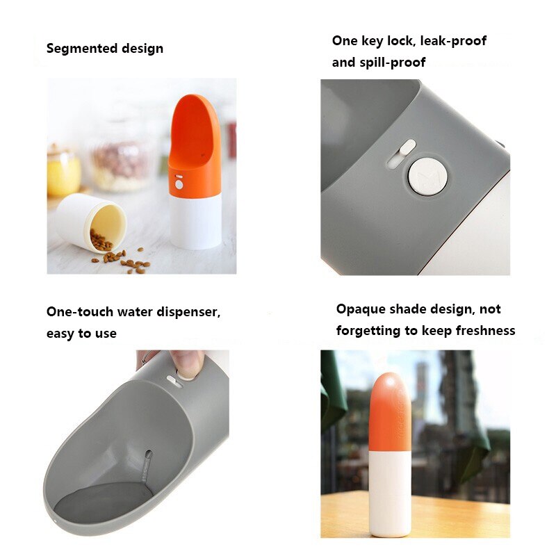 Rocket Water and Feed Travel Bottle