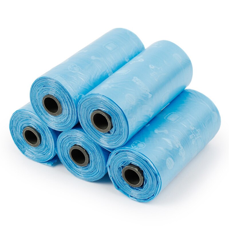 Dog Poop Bags with free bone dispenser (min 50 Rolls, bag size 22cmX28cm for small dogs)