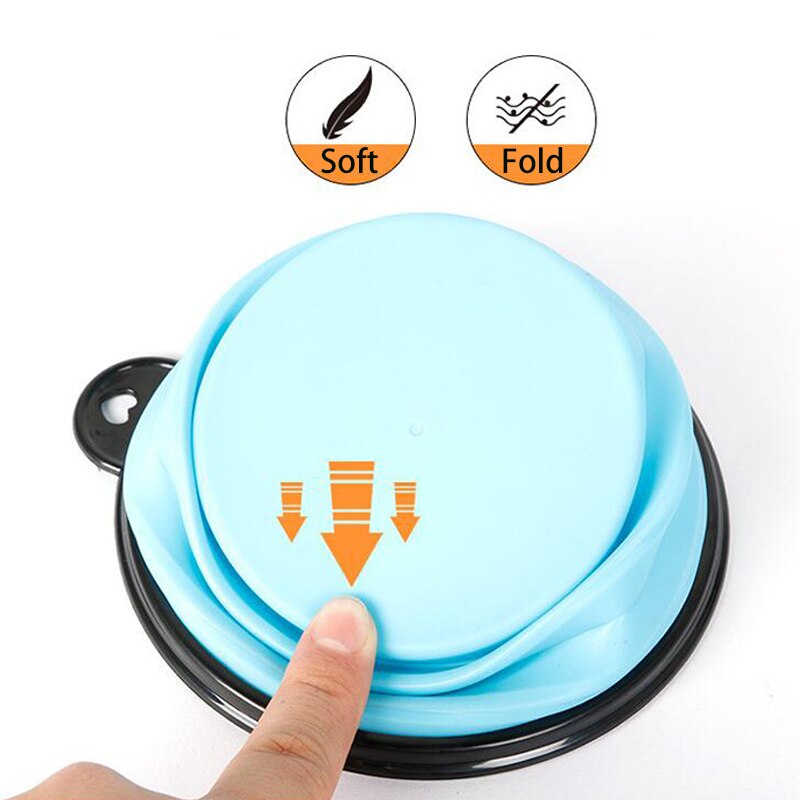 Collapsible Silicone Dog Bowl, 350ml/ 650ml/ 1000ml