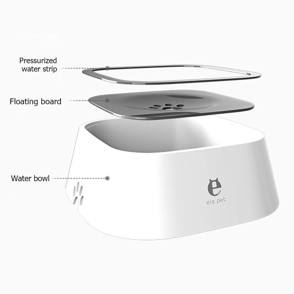 1.5L Els Pet Detachable Anti Splash Slow Drinking Bowl For Dogs