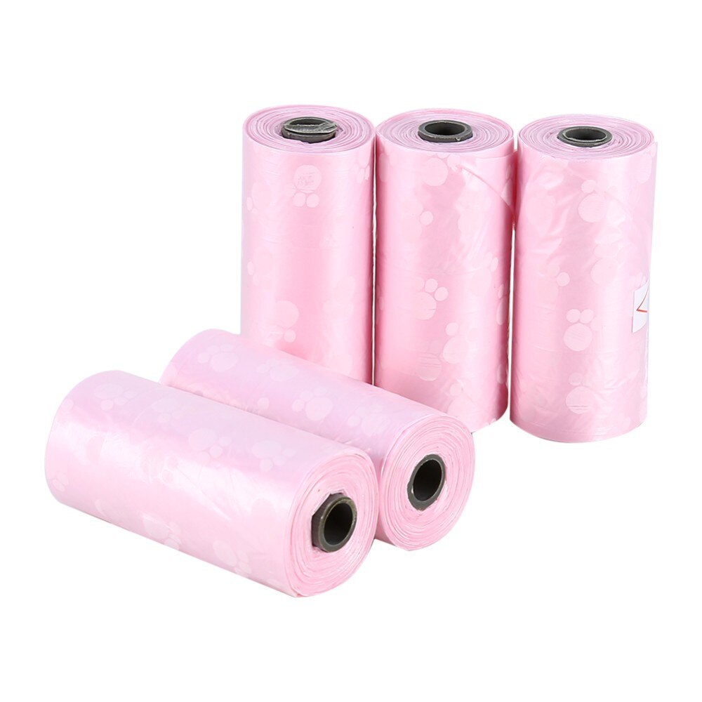 Dog Poop Bags with free bone dispenser (min 50 Rolls, bag size 22cmX28cm for small dogs)