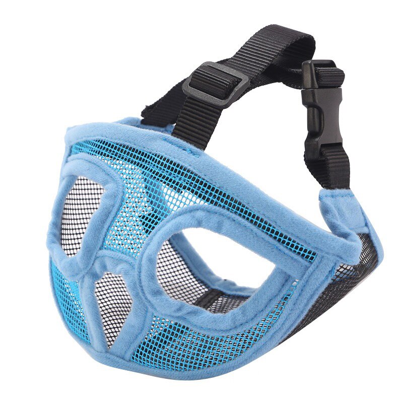 Adjustable Breathable Mesh Dog Muzzles for Short Snout Breeds