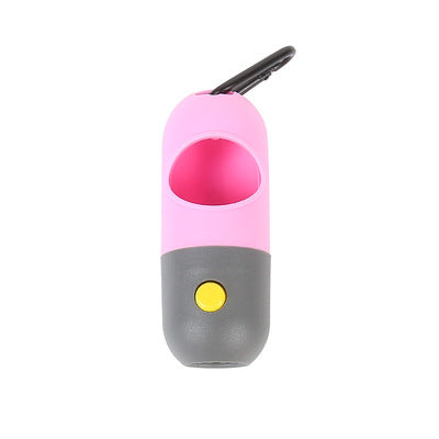 Sky Blue Poop Bag Dispenser with LED Flashlight