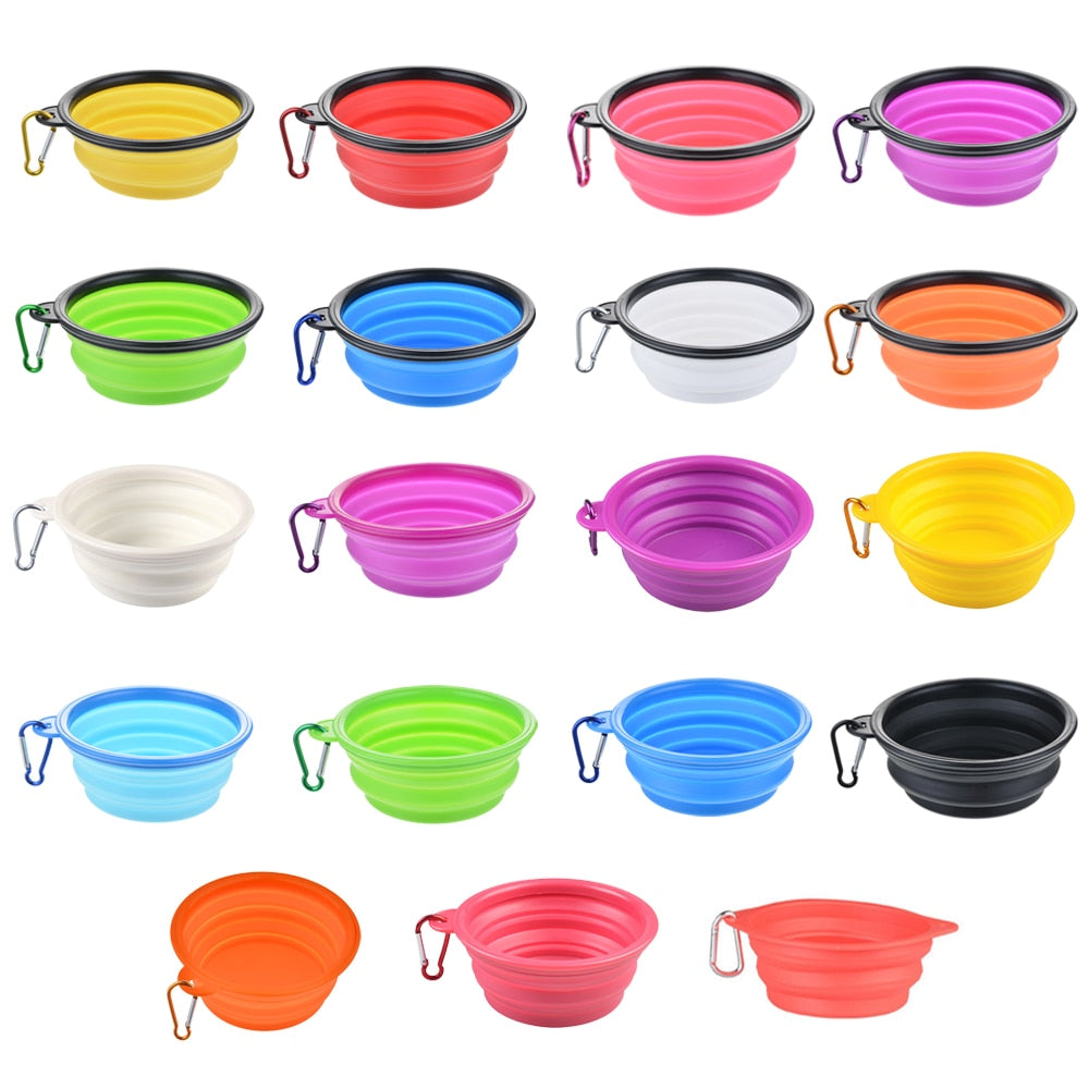 Collapsible Silicone Dog Travel Bowl, 350ml