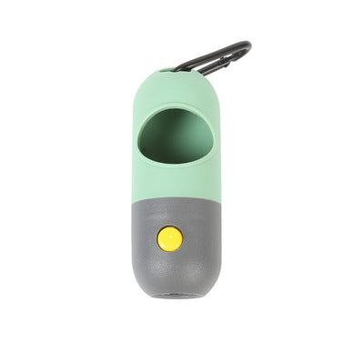 Sky Blue Poop Bag Dispenser with LED Flashlight