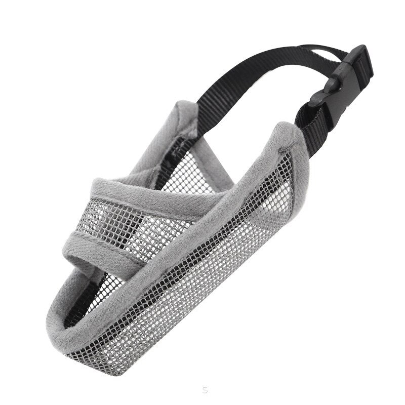Adjustable Breathable Mesh Dog Muzzle for Regular and Long Snout Breeds