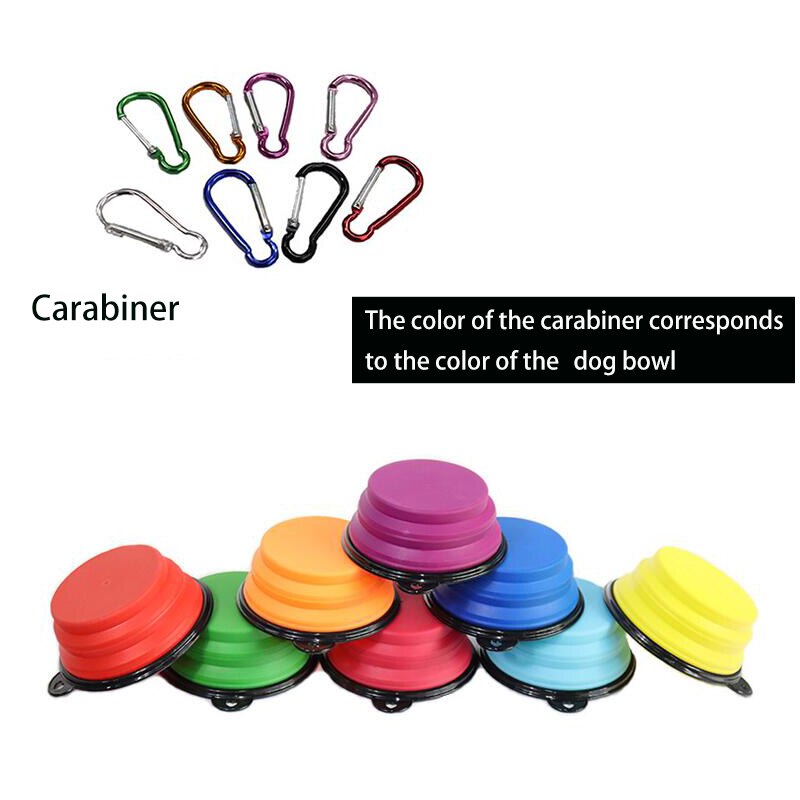 Collapsible Silicone Dog Bowl, 350ml/ 650ml/ 1000ml