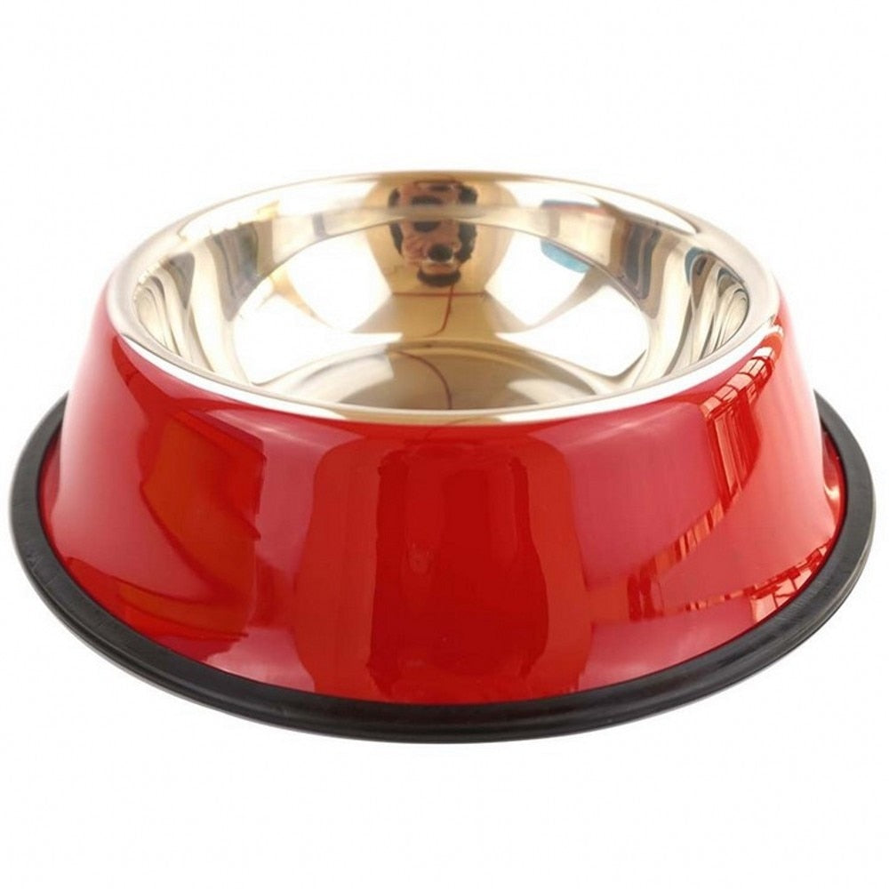 Bright and Shine Stainless Steel Dog Bowls