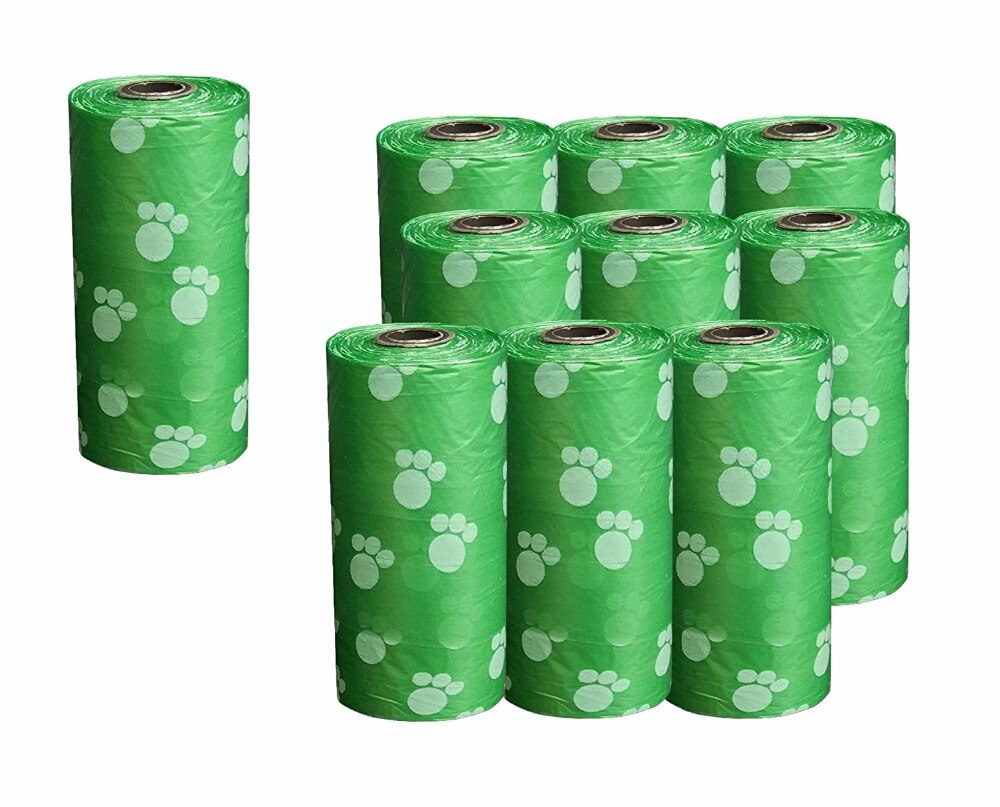 Dog Poop Bags with free bone dispenser (min 50 Rolls, bag size 22cmX28cm for small dogs)