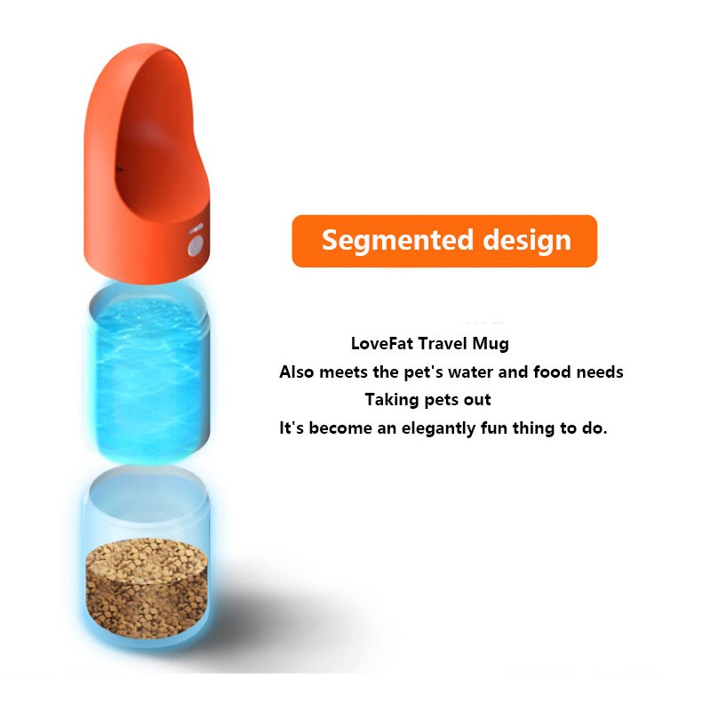 Rocket Water and Feed Travel Bottle