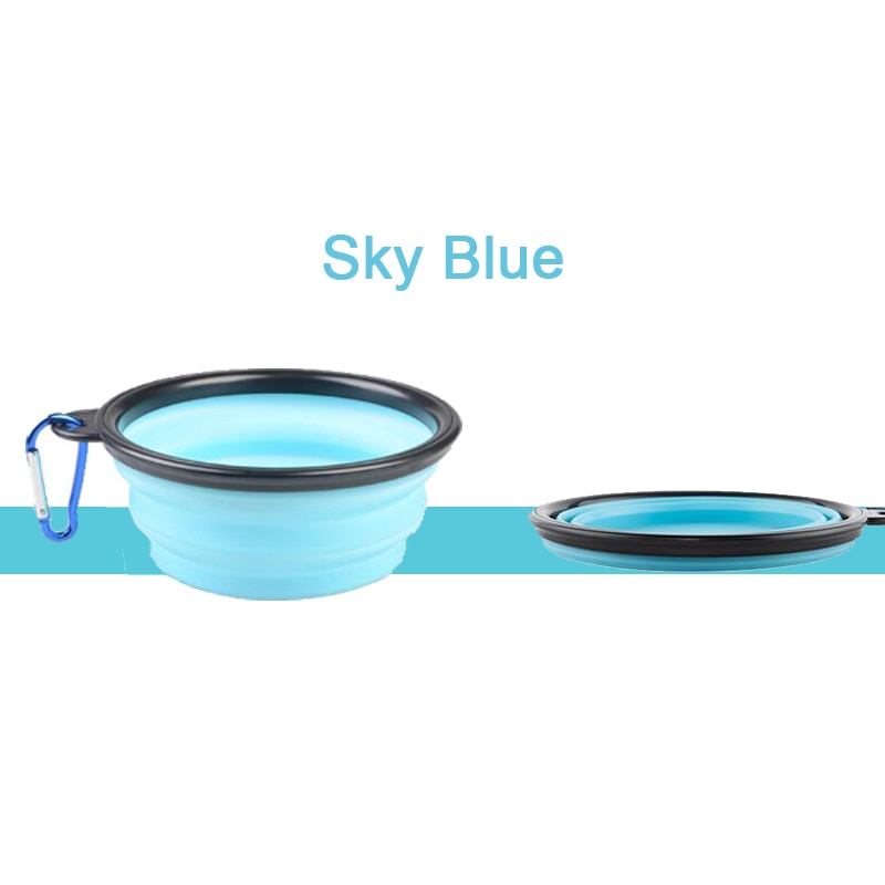 Collapsible Silicone Dog Bowl, 350ml/ 650ml/ 1000ml