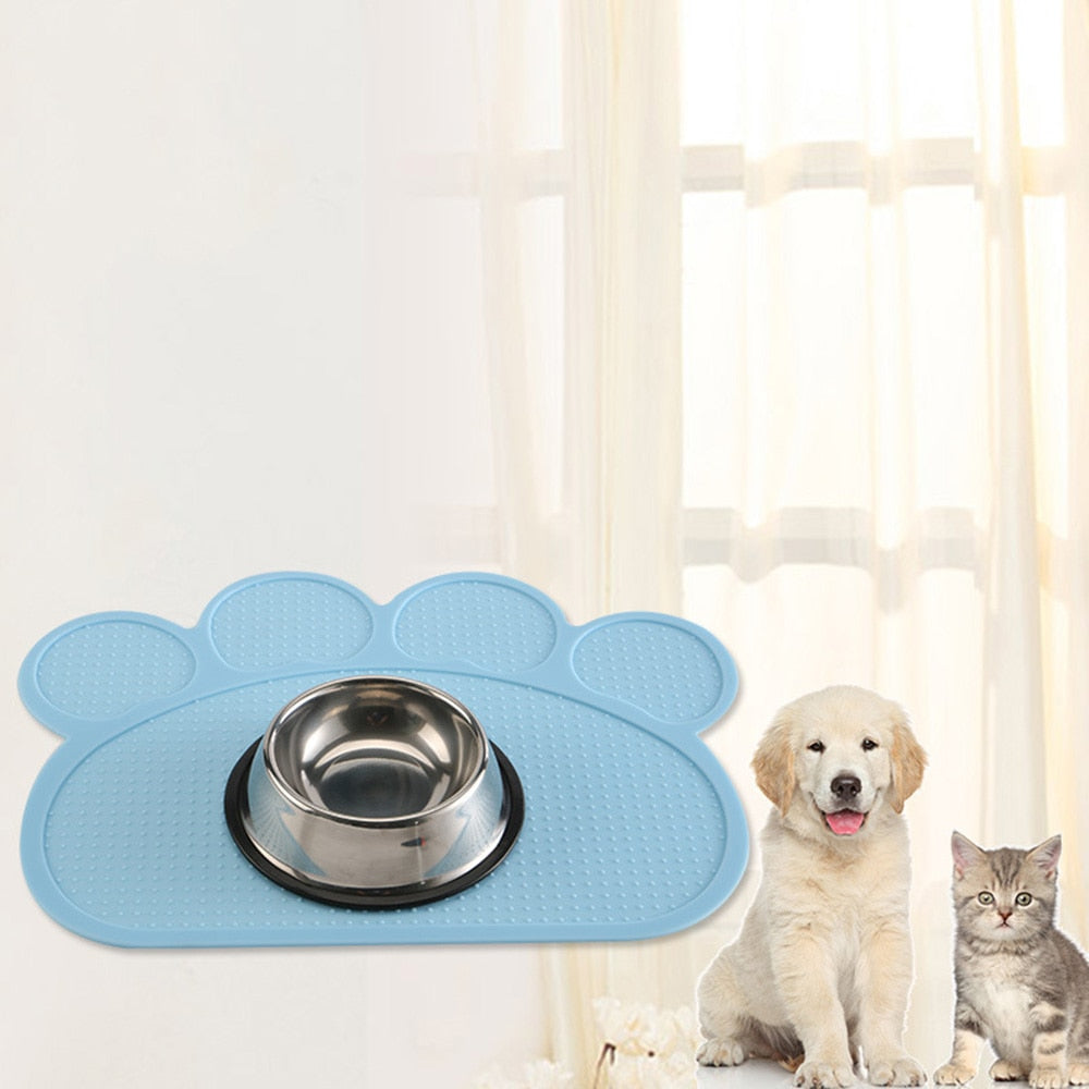 Paw Print Feeding Mat