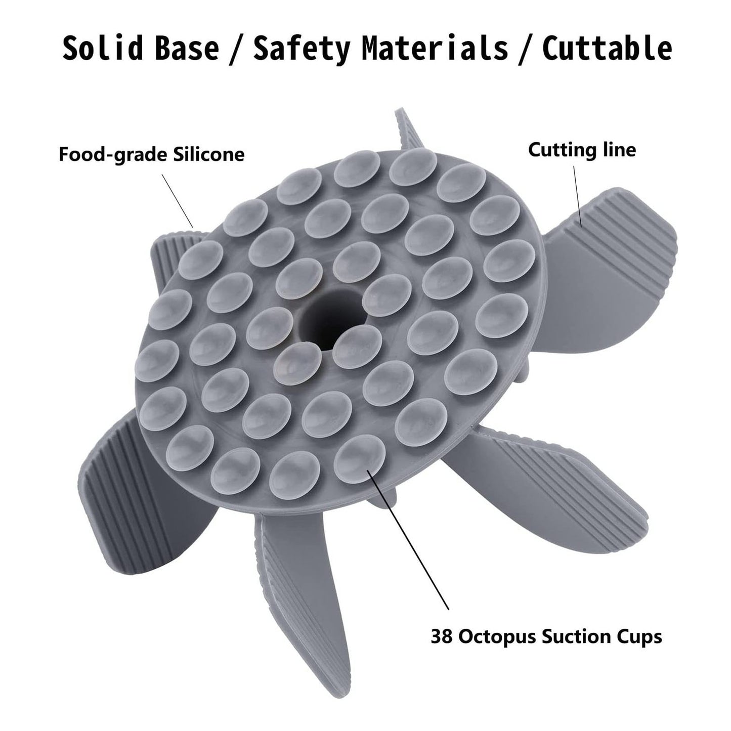 Spiral Slow Feeder Insert (Grey), 7"