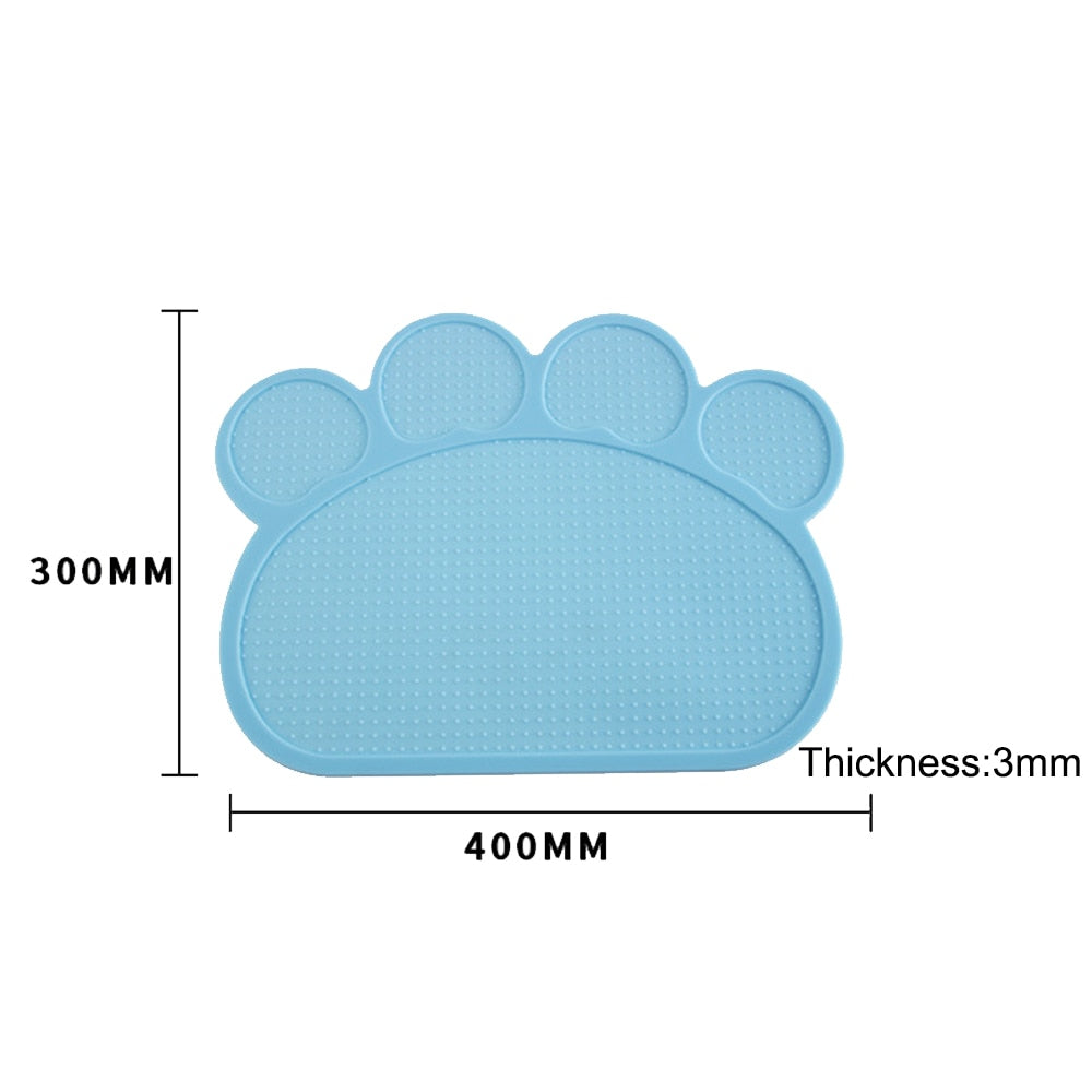 Paw Print Feeding Mat