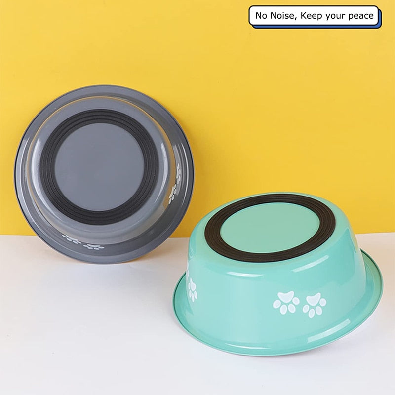 Paw Print Cool Dog Bowls
