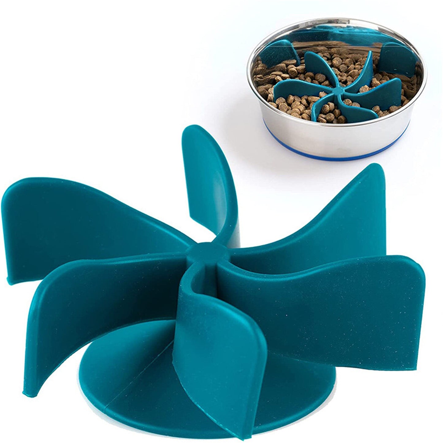 Spiral Slow Feeder Insert (Blue), 5"