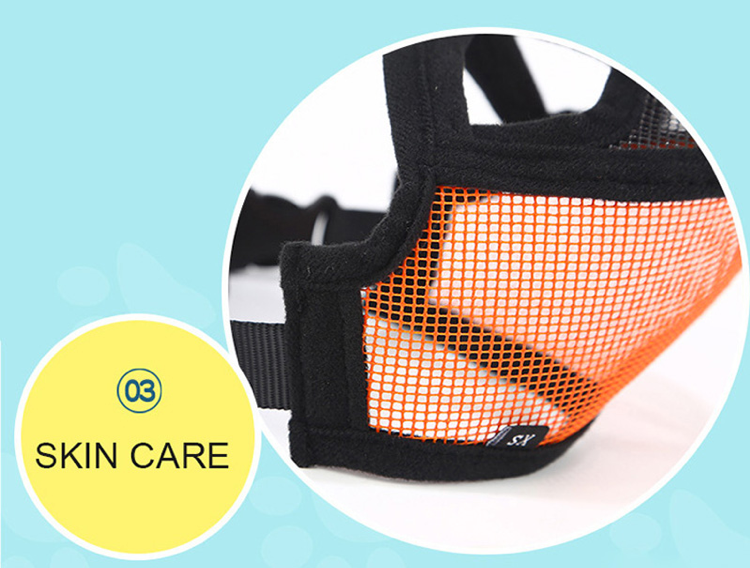 Adjustable Breathable Mesh Dog Muzzles for Short Snout Breeds