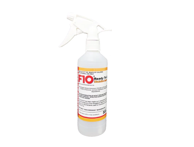 F10 SC  Ready-to-Use Veterinary Disinfectant Solution (500ml; 1:100 Dilution)