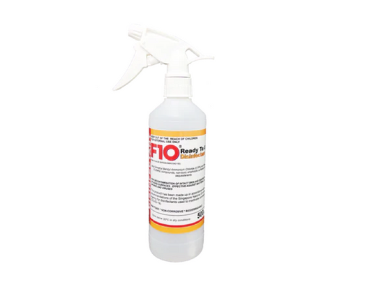 F10 SC Ready-to-Use Veterinary Disinfectant Solution (500ml; 1:100 Dilution)