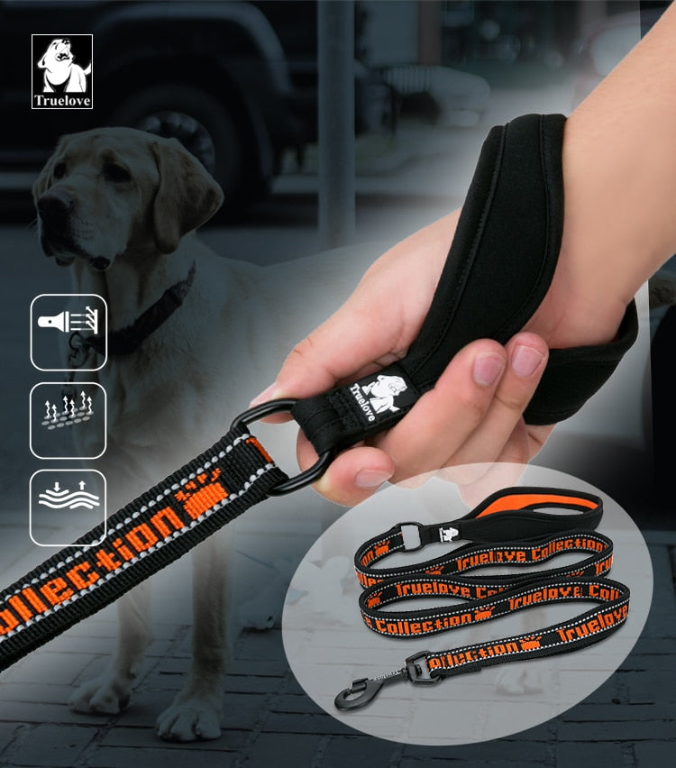 Truelove Reflective Nylon Multi-Loop Firm Grip Dog Leash