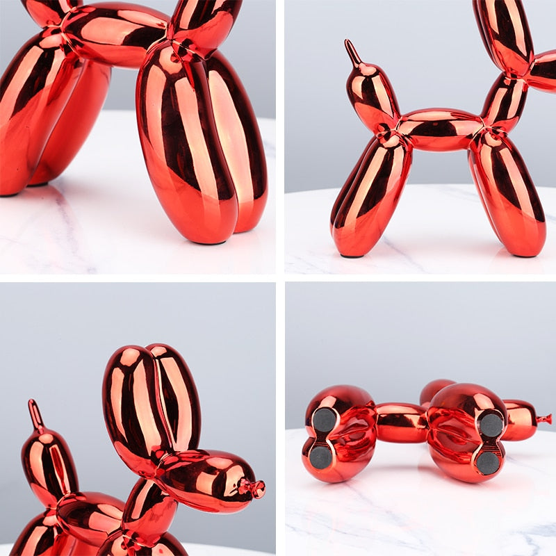 Electroplated Balloon Art Dog Sculpture