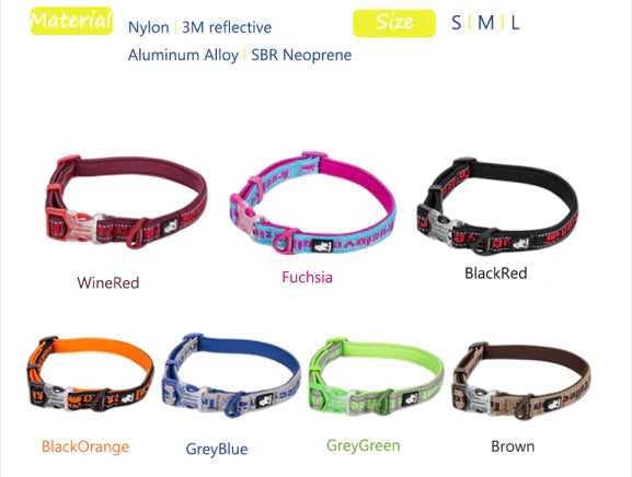 Truelove Soft Neoprene Reflective Dog Collar