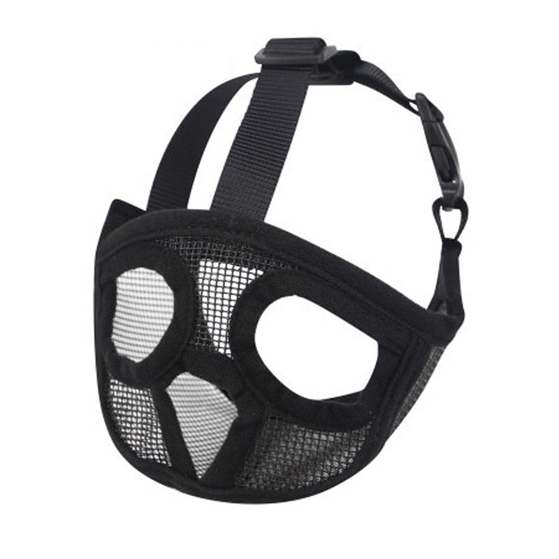 Adjustable Breathable Mesh Dog Muzzles for Short Snout Breeds