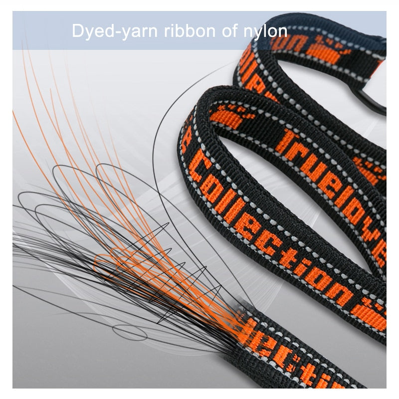 Truelove Reflective Nylon Multi-Loop Firm Grip Dog Leash