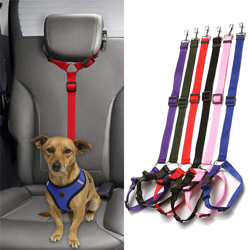 Dog Car Headrest Safety Leash
