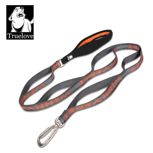 TRUELOVE Reflective Nylon Multi-Loop Dog Leash with Carabiner Hook