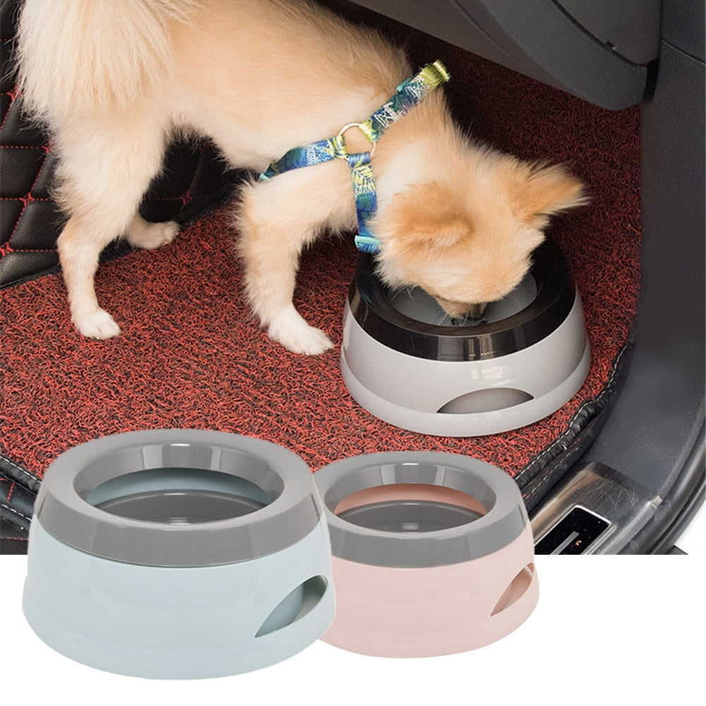 Detachable Splash Proof Slow Feeding Water Bowl for Dogs