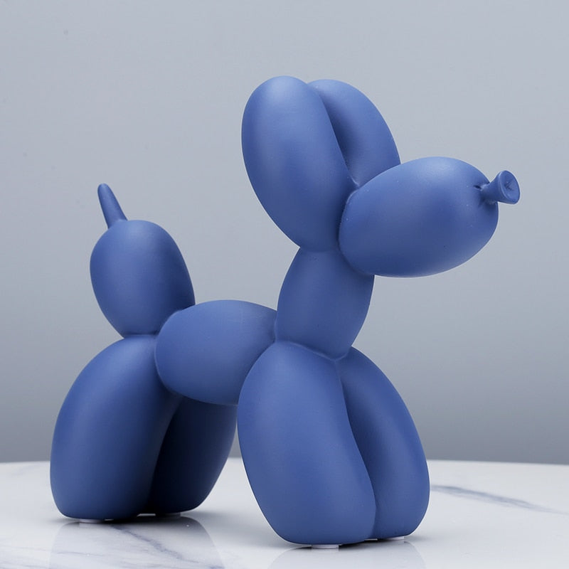 Matte Poodle Balloon Art Sculpture Holder