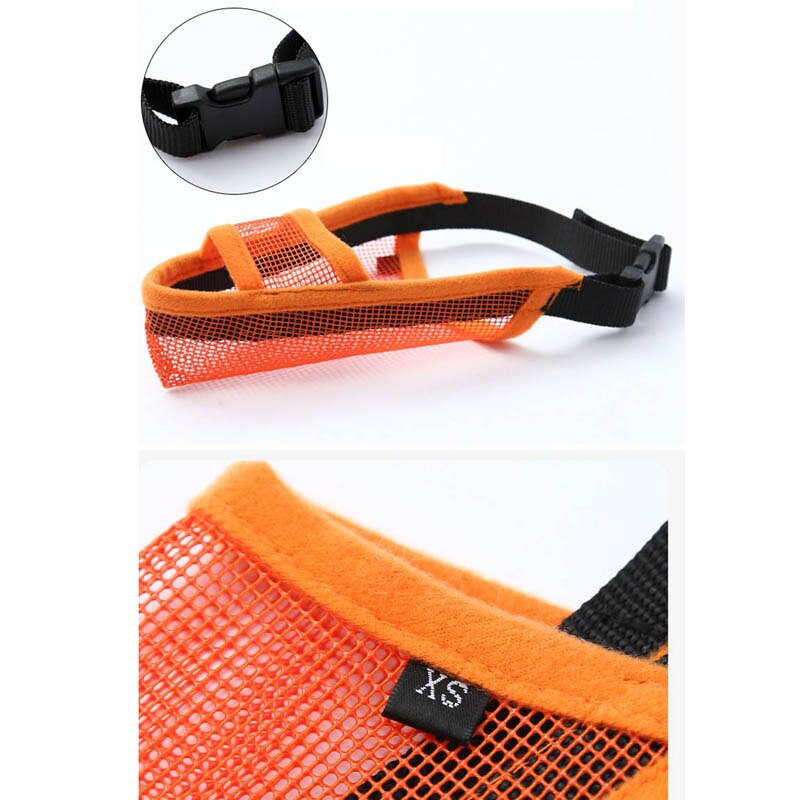 Adjustable Breathable Mesh Dog Muzzle for Regular and Long Snout Breeds