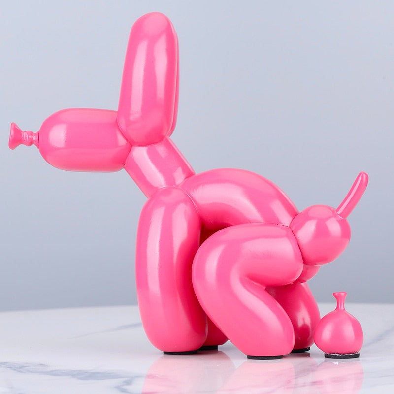 Dog Pooping Balloon Art Sculpture