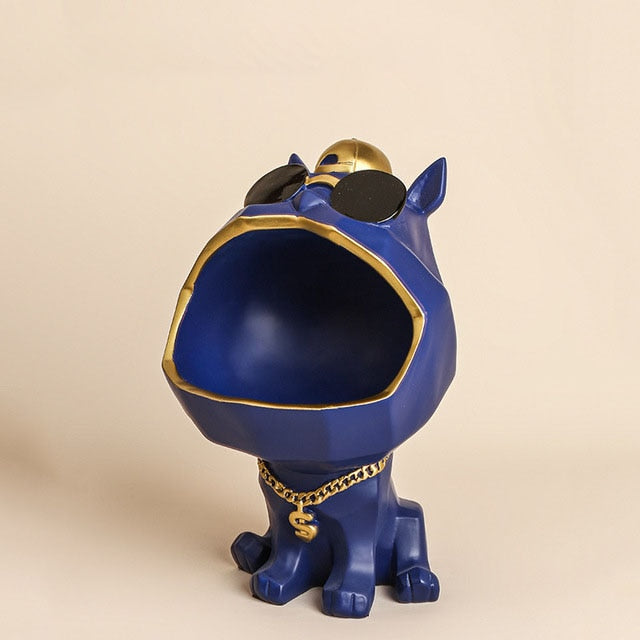 ERMAKOVA Nordic Cool Dog Figurine with Big Mouth Holder