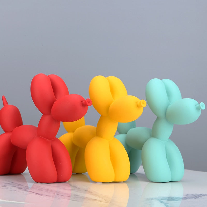 Matte Poodle Balloon Art Sculpture Holder