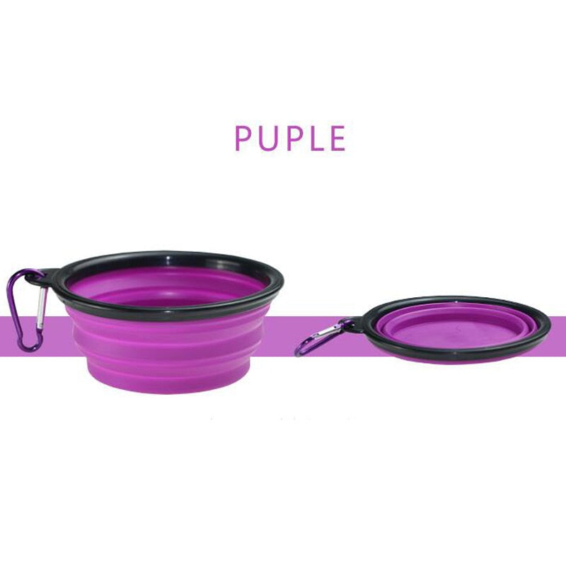 Collapsible Silicone Dog Bowl, 350ml/ 650ml/ 1000ml