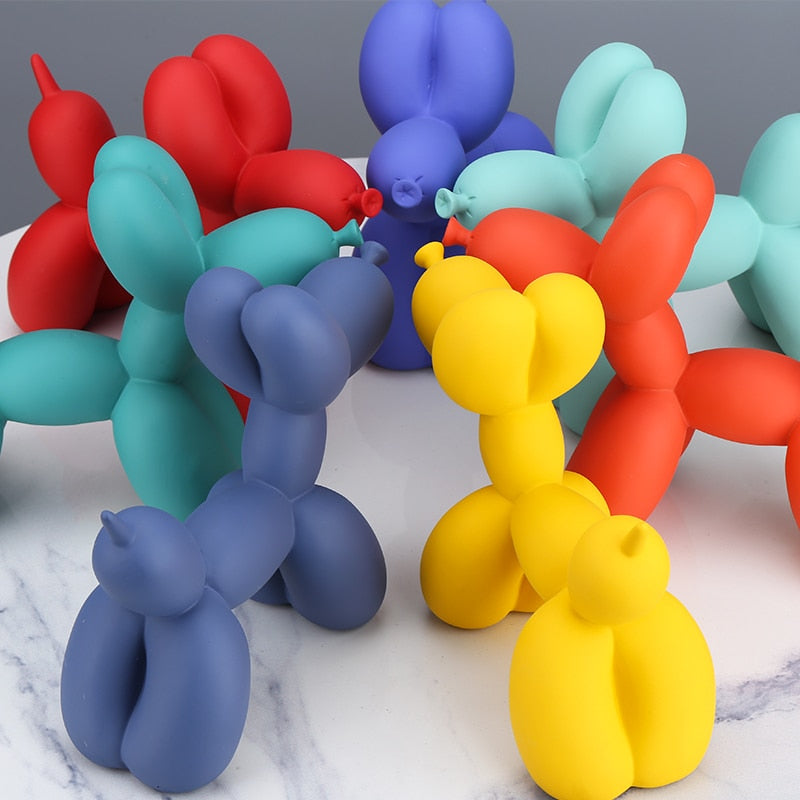 Matte Poodle Balloon Art Sculpture Holder