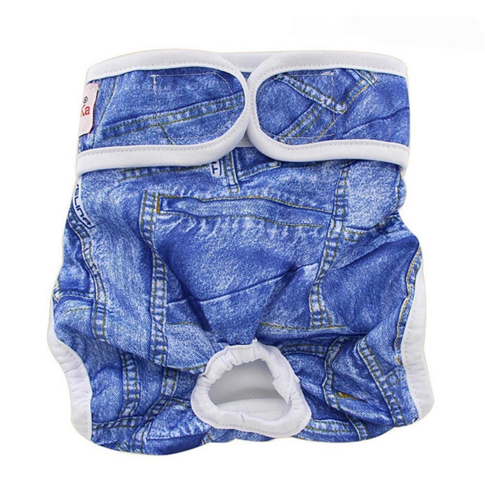 Denim hotsell dog diaper