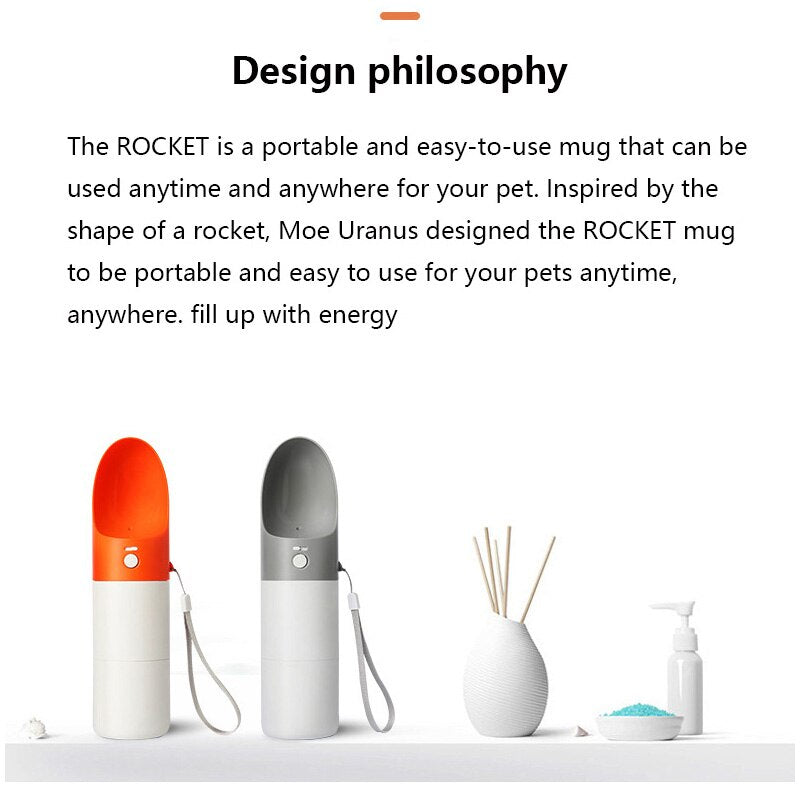 Rocket Water and Feed Travel Bottle