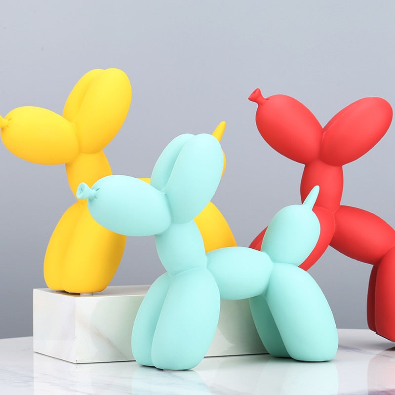 Matte Poodle Balloon Art Sculpture Holder