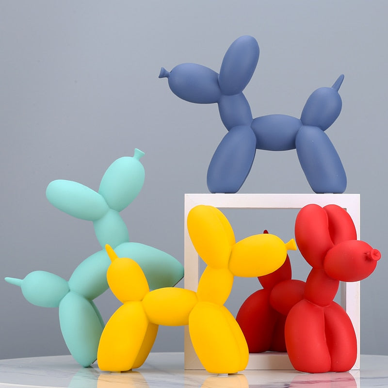 Matte Poodle Balloon Art Sculpture Holder