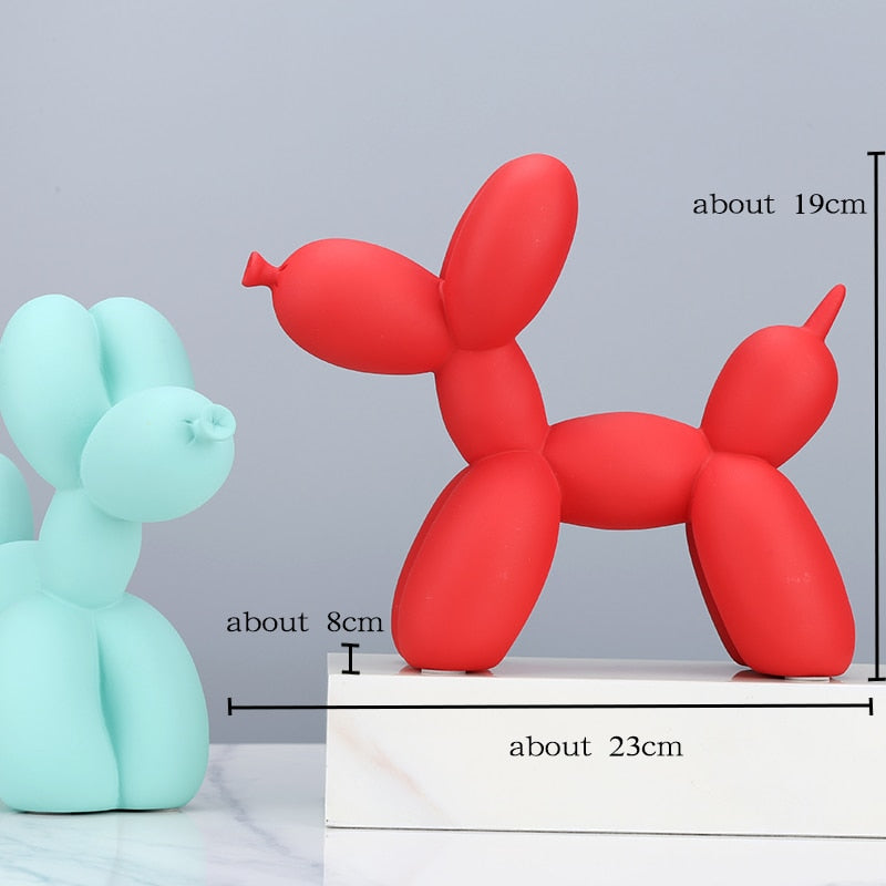 Matte Poodle Balloon Art Sculpture Holder